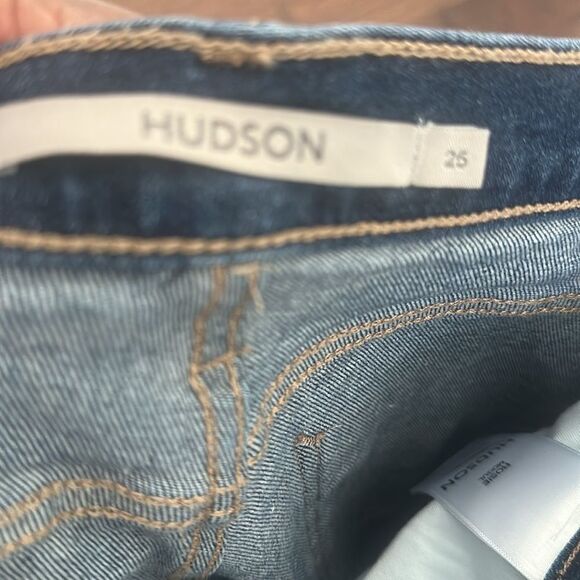 Hudson Women's Rosie High-Rise Wide-Leg Ankle Jeans 25 - Picture 7 of 7